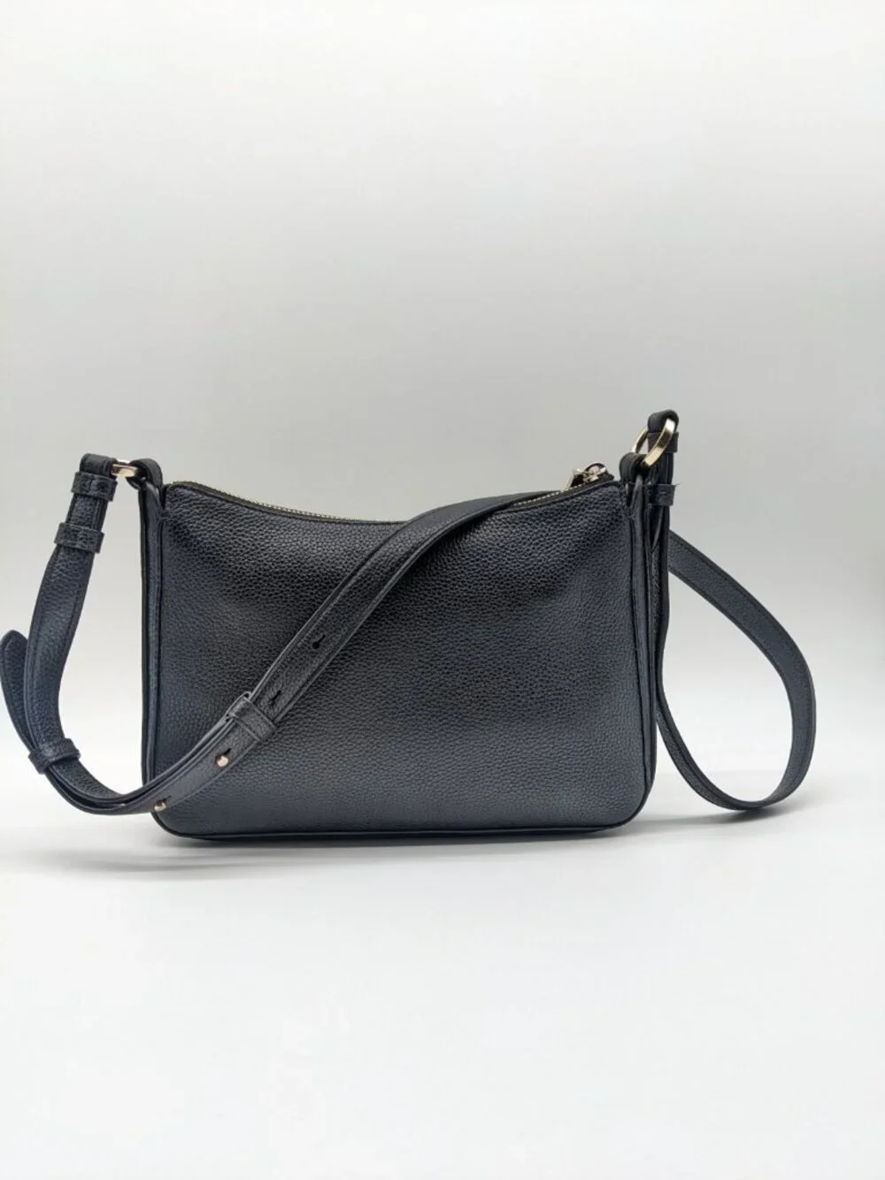 KATE SPADE NY Hudson pebbled leather women's small crossbody bag - Black